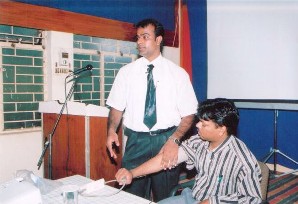 Manual Therapy in Clinical Reasoning workshop in the year 2003 at Bangalore by K.Pearlson